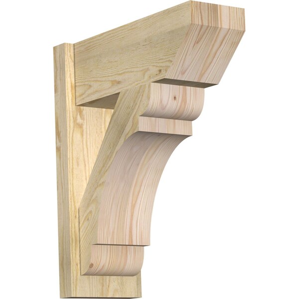 Ekena Millwork Olympic Slat Rough Sawn Outlooker, Douglas Fir, 8"W x 20"D x 24"H OUT08X20X24OLY06RDF - main